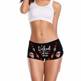 Custom Face Underwear Design I'm Licked It Panty Personalized Women's Boyshort Panties