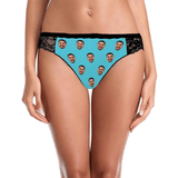 Custom Face Underwear for Her Personalized Photo Panties Women's High-Cut Briefs Lovers Gift