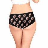 Custom Face Underwear for Her Personalized Photo Panties Women's High-Cut Briefs Lovers Gift