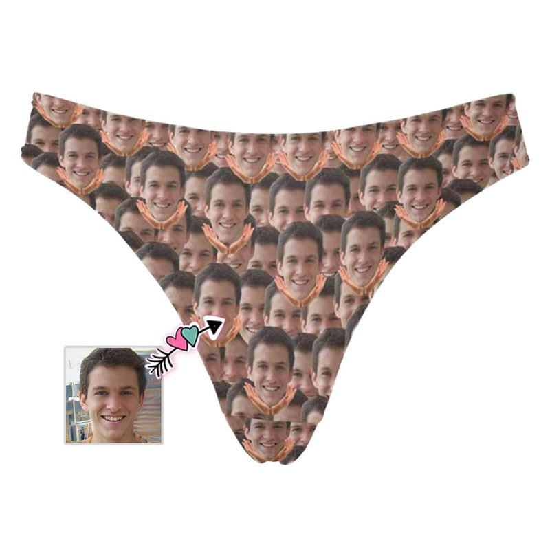 Custom Face Underwear for Women Lingerie Personalized Photo Panties Women's Classic Thongs