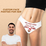 custom face underwear eat this women's thongs