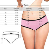 Custom Face Underwear Personalized Finger Love Women's High-cut Briefs Gift For Her