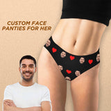 custom face underwear loving heart womens thongs