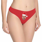 Custom Face Underwear Personalized Naughty Girls Lingerie Women's Classic Thong Gift For Her