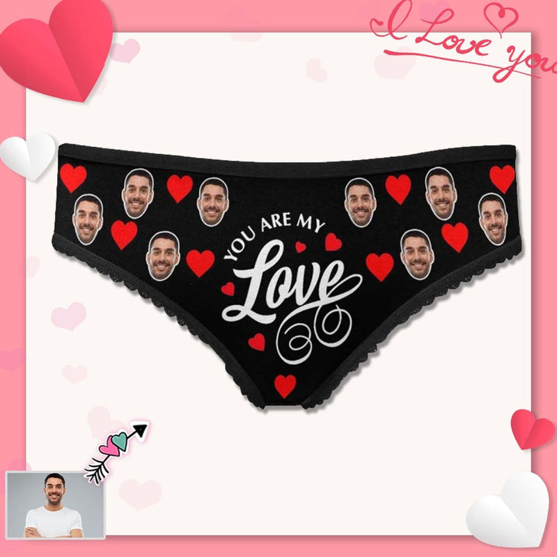 Custom Underwear You Are My Love Women's High-cut Briefs