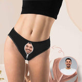 Custom Face Underwear Personalized Photo Panties Women High-Cut Briefs