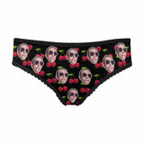 Custom Face Women's Underwear Personalized Cherry Women's High-cut Briefs Honeymoon Gift