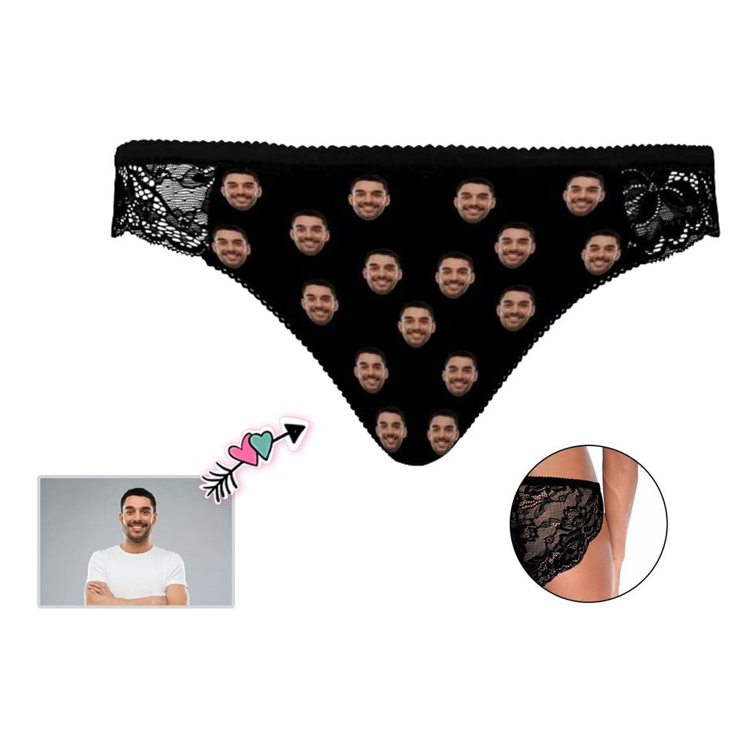 Custom Face Personalized Only You Sexy Underwear Women&