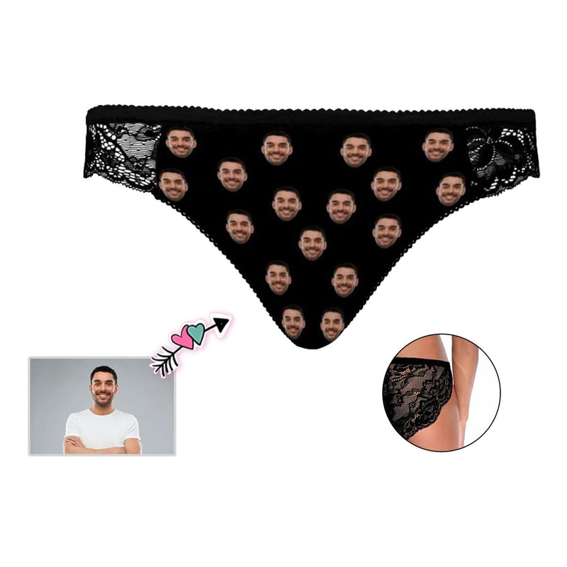 Custom Face Personalized Only You Sexy Underwear Women's Lace Panty