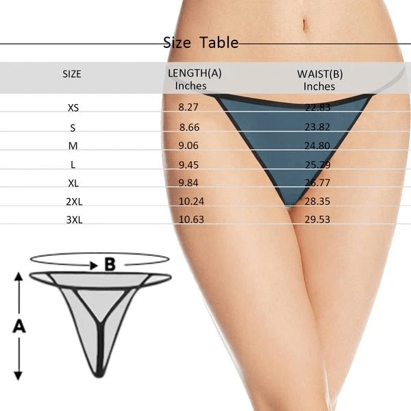 Custom Husband Face Thongs Underwear for Women Personalized Christmas Hat Women's G-String Panties