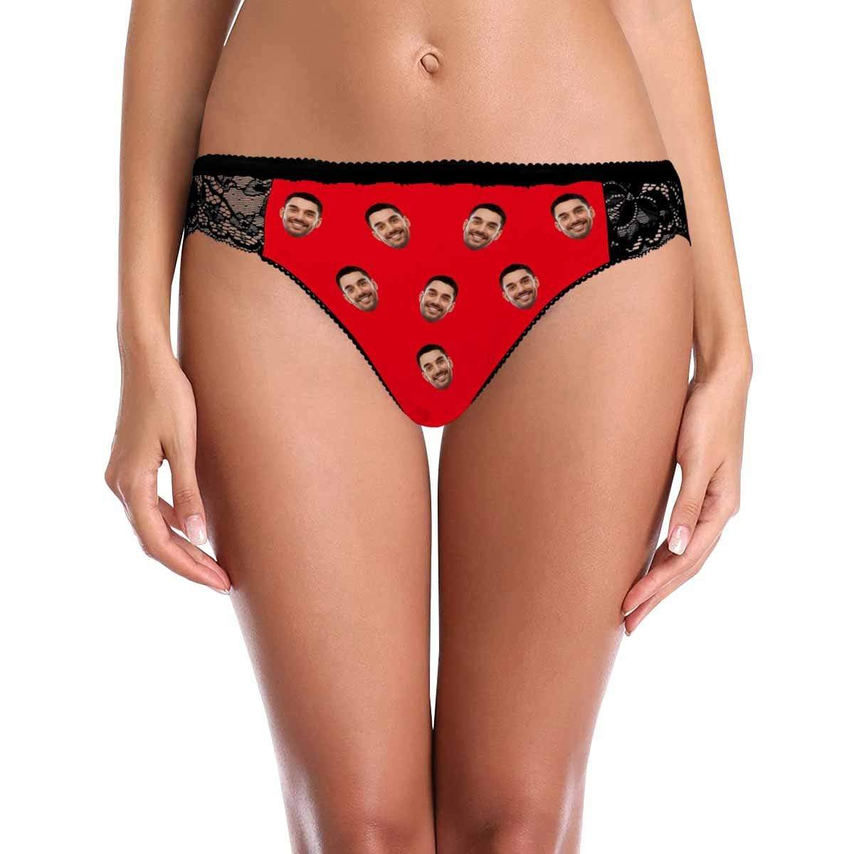 Custom Lace Underwear Personalized Face Women&