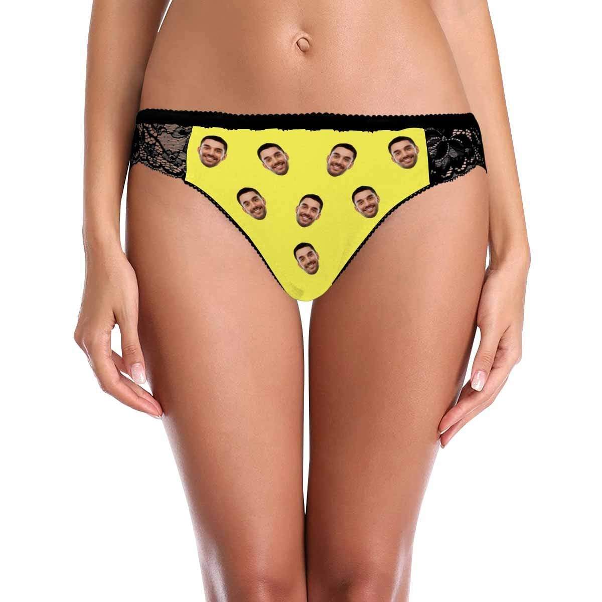 Custom Lace Underwear Personalized Face Women&