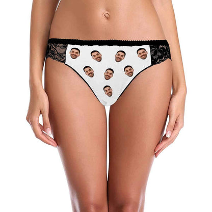 Custom Lace Underwear Personalized Face Women&