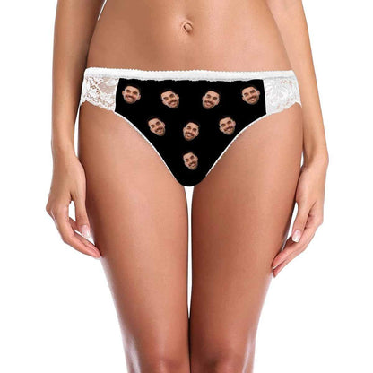 Custom Lace Underwear Personalized Face Women&