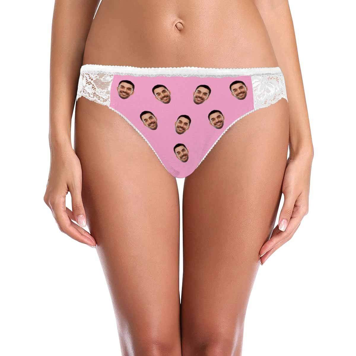 Custom Lace Underwear Personalized Face Women&