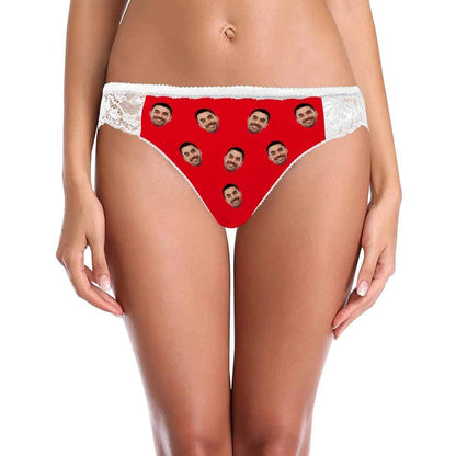 Custom Lace Underwear Personalized Face Women&