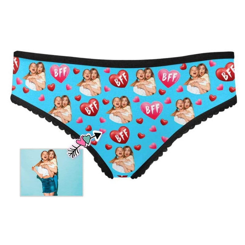 Custom Photo Underwear Personalized BFF Women's High-cut Briefs