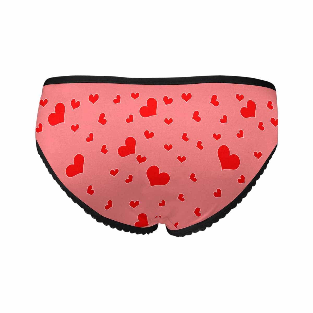 Custom Photo Underwear Personalized Couple Love Hearts Panties Women&