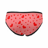 Custom Photo Underwear Personalized Couple Love Hearts Panties Women's High-cut Briefs For Valentine's Day Gift