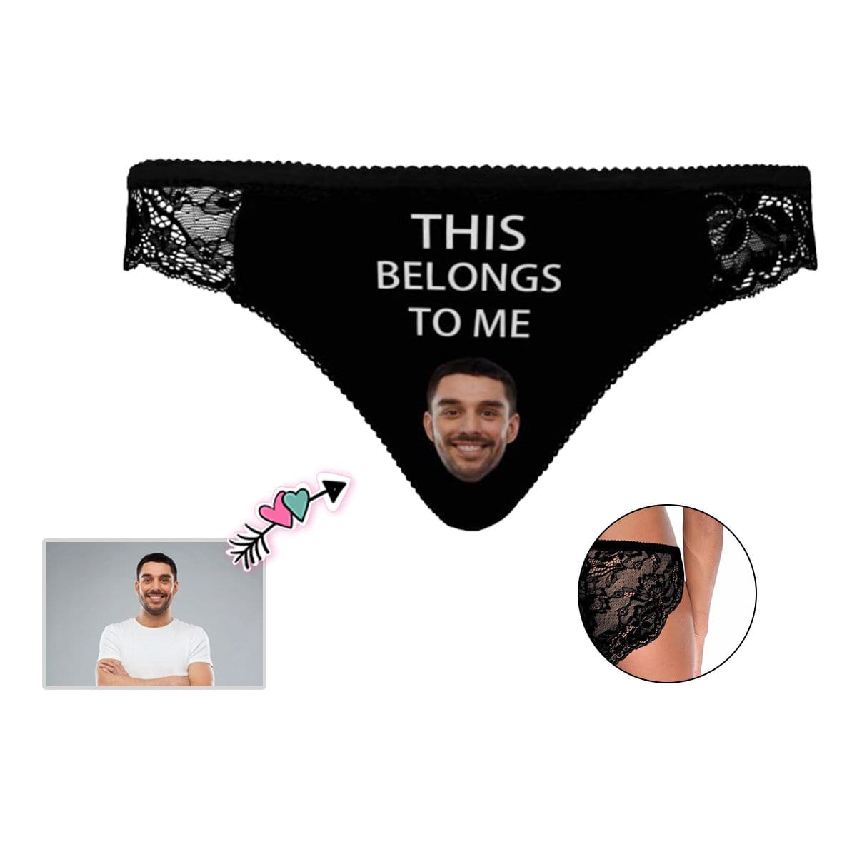 Custom Sexy Underwear Personalized Face Belongs Women&