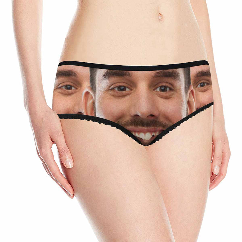 Custom Underwear for Women Design Your Image Personalized Face Women's High-Cut Briefs