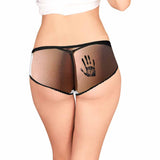 Custom Underwear for Women Personalized Face Ripped Ass Women's All Over Print High-cut Briefs