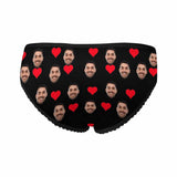 Custom Underwear with Face Personalized Faithful Lover Women's High-cut Briefs Valentine's Day Gift For Her