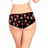 Custom Underwear with Face Personalized Faithful Lover Women's High-cut Briefs Valentine's Day Gift For Her