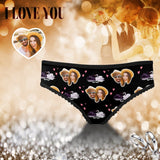 Custom Face Underwear Personalized Love Swan Women's High-cut Briefs