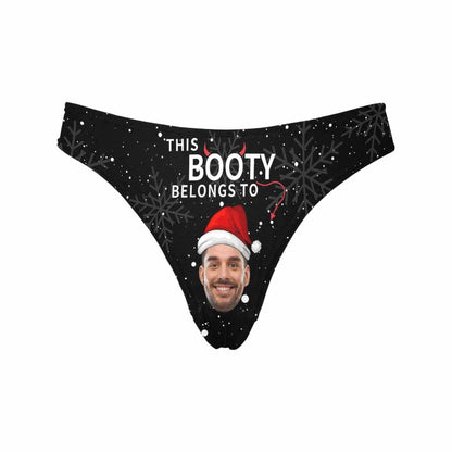 Personalized Face Christmas Booty Women&