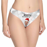 Personalized Face Christmas Booty Women's Underwear Custom Women's Classic Thongs