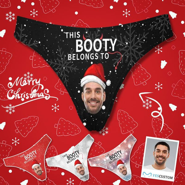 Personalized Face Christmas Booty Underwear 