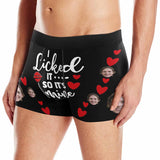 Personalized Face Licked It Women's Boyshort Panties&Men's Boxer Briefs Custom Matching Briefs Underwear For Couple Valentine's Day Gift