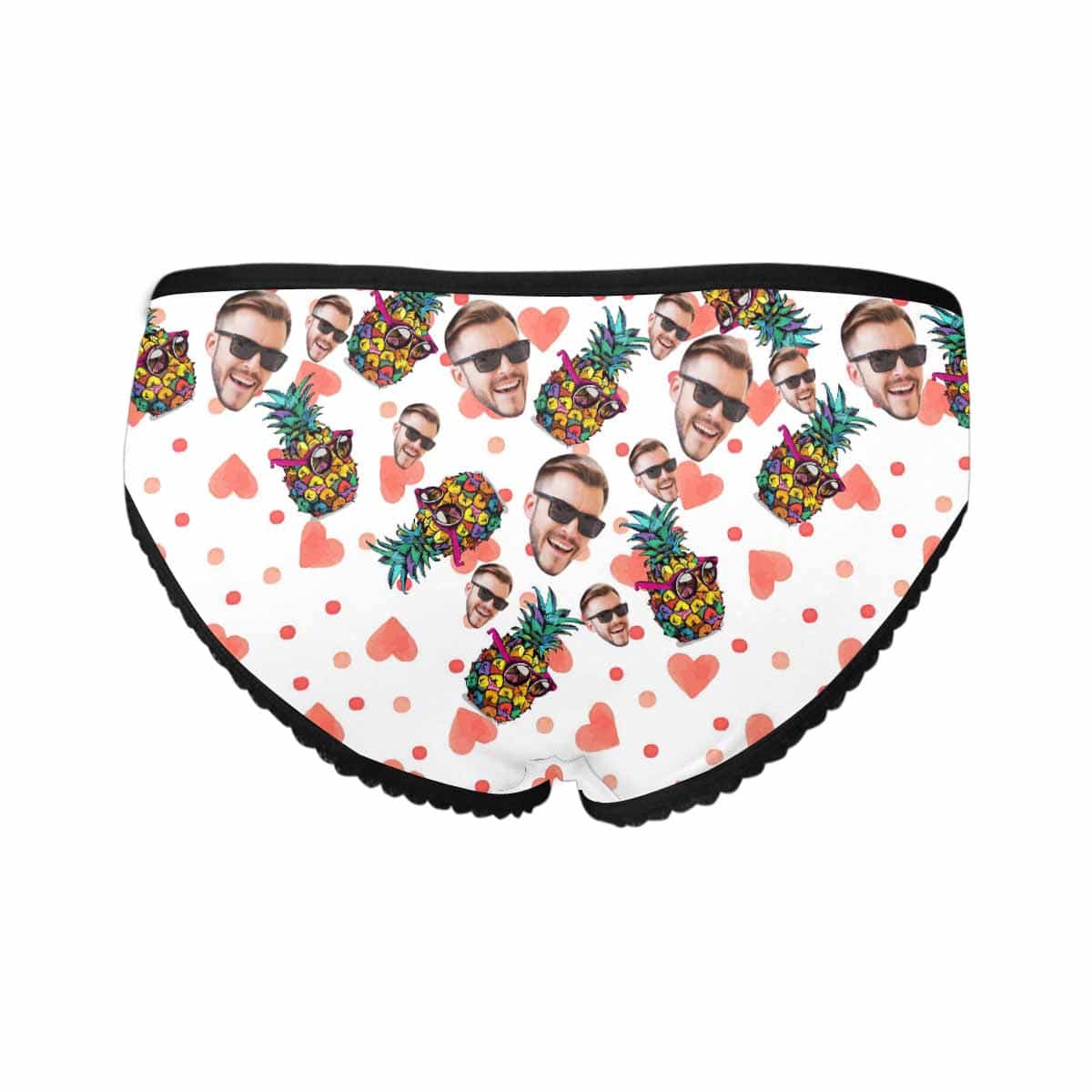 Personalized Face Pineapple Love Underwear Custom Women&