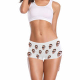 Personalized Face Underwear Custom Lover Women's Boyshort Panties Customized Print Gift