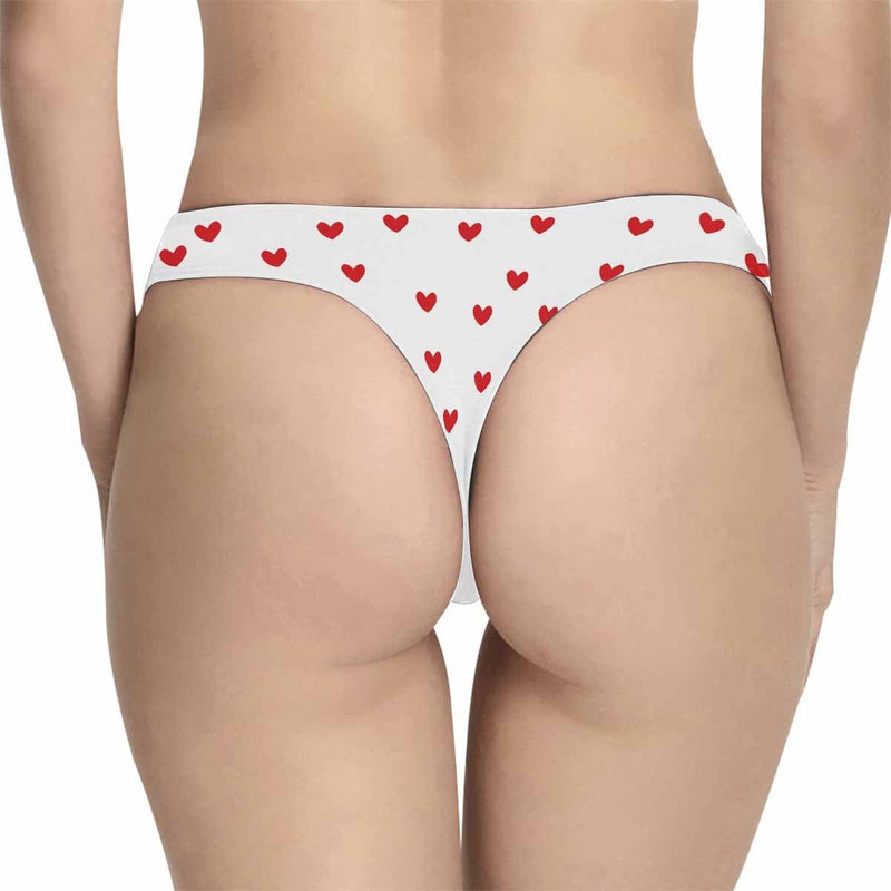 Personalized Face Underwear Custom Open Women's Classic Thongs Funny Lovers Lingerie Gift