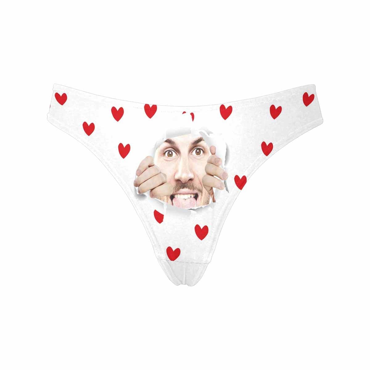 Personalized Face Underwear Custom Open Women&