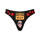 Personalized Face Underwear for Her Custom Warning Wap Lingerie Women's Classic Thong Funny Lovers Gift