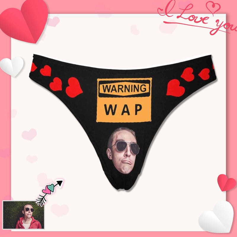 Custom Warning Wap Women's Thongs