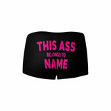 Personalized Name Women's Underwear Custom This Ass Women's Boyshort Panties