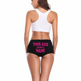 Personalized Name Women's Underwear Custom This Ass Women's Boyshort Panties