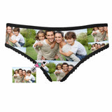 Personalized Photo Underwear Custom Splice Women's High-cut Briefs