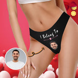  Custom Face Lingerie Love Belongs Women's Thong