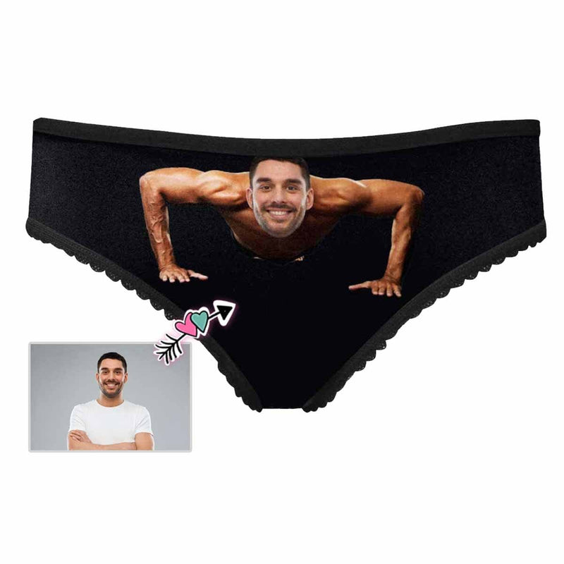 Husband Face Underwear Photo Push Ups Women Briefs