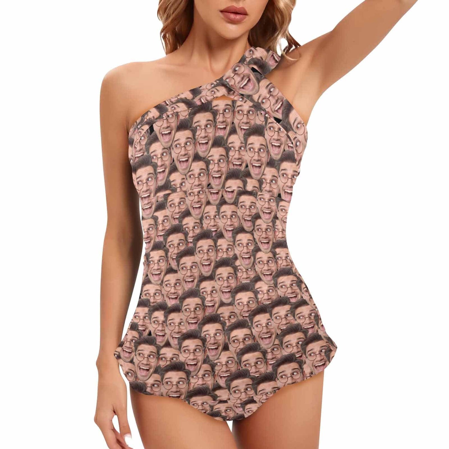 Dstorygifts Swimsuit_3P XS Custom Muti Face Swimsuit With Face Personalized Face Women&